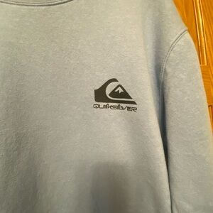Quiksilver XL Men's Heavyweight Baby Blue Pullover Sweatshirt